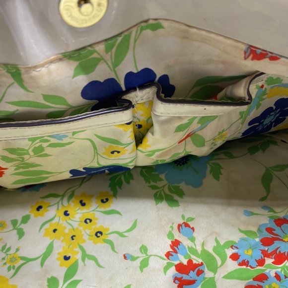 ANNE KLEIN Tan Cream Quilted Leather Tote Bag - Picture 9 of 10